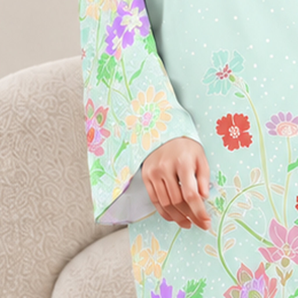 AMAYA SOFT CYAN (FREE SHAWL)