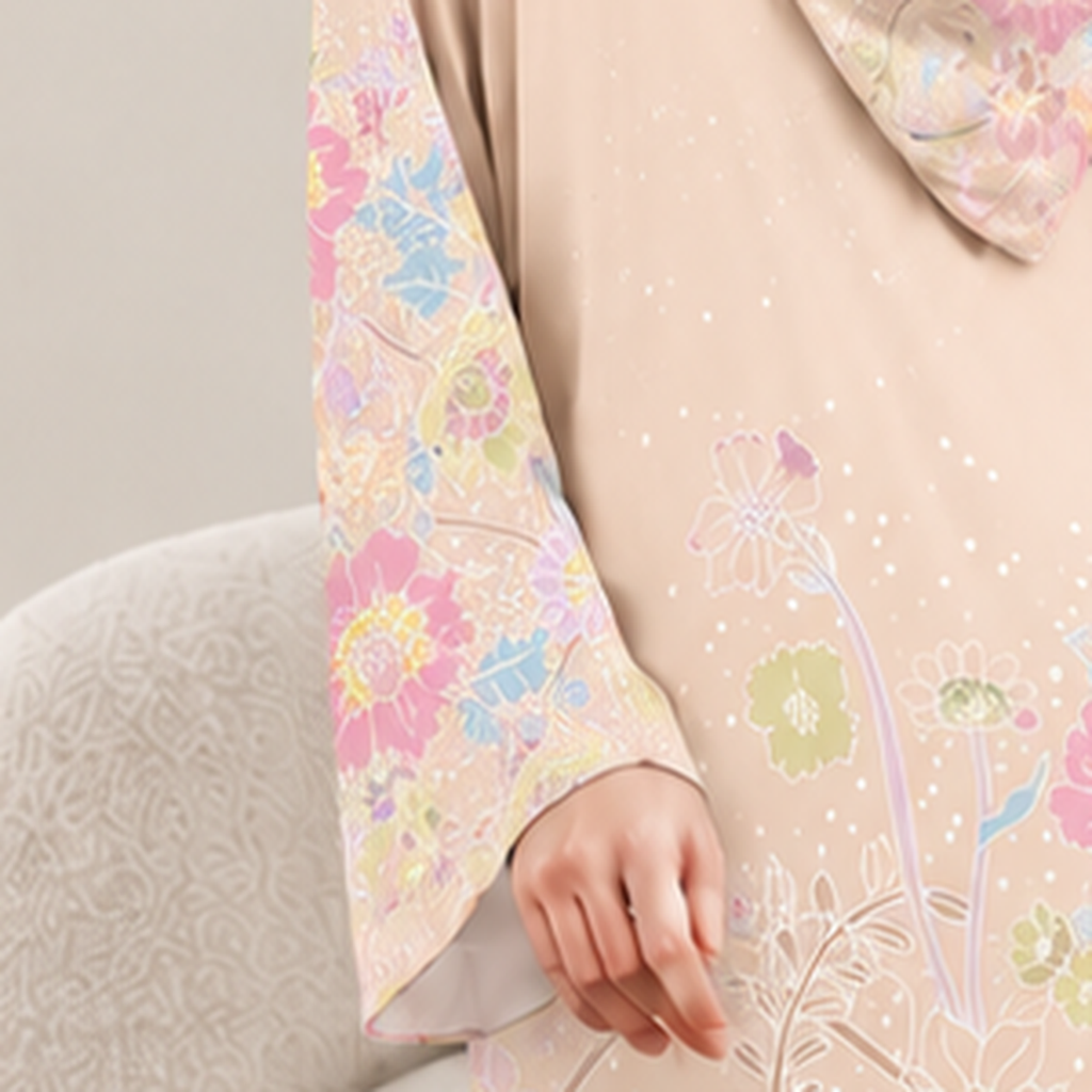 AMAYA LIGHT PEACH (FREE SHAWL)