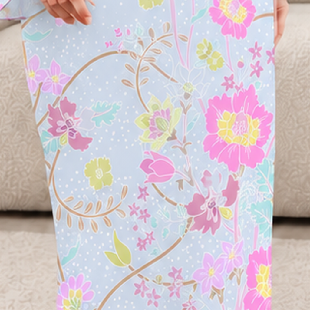 AMAYA POWDER BLUE (FREE SHAWL)