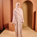 TAALIA KAFTAN IN KHAKIS (FREE SHAWL)