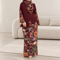 AMAYA MAROON (FREE SHAWL)