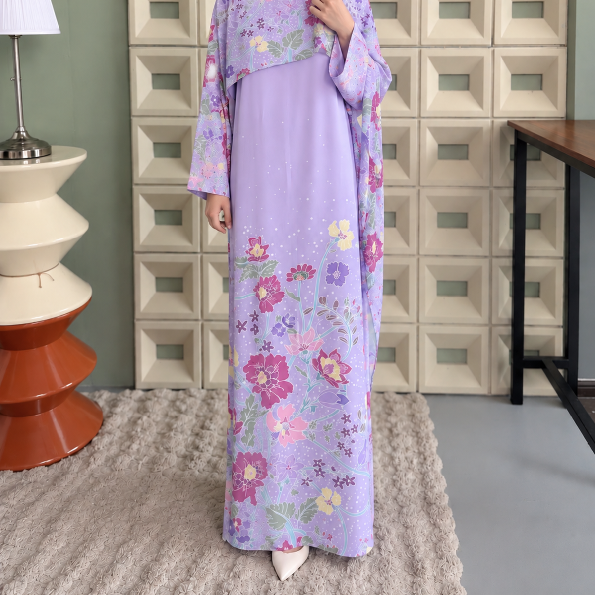 AMAYA LILAC (FREE SHAWL)