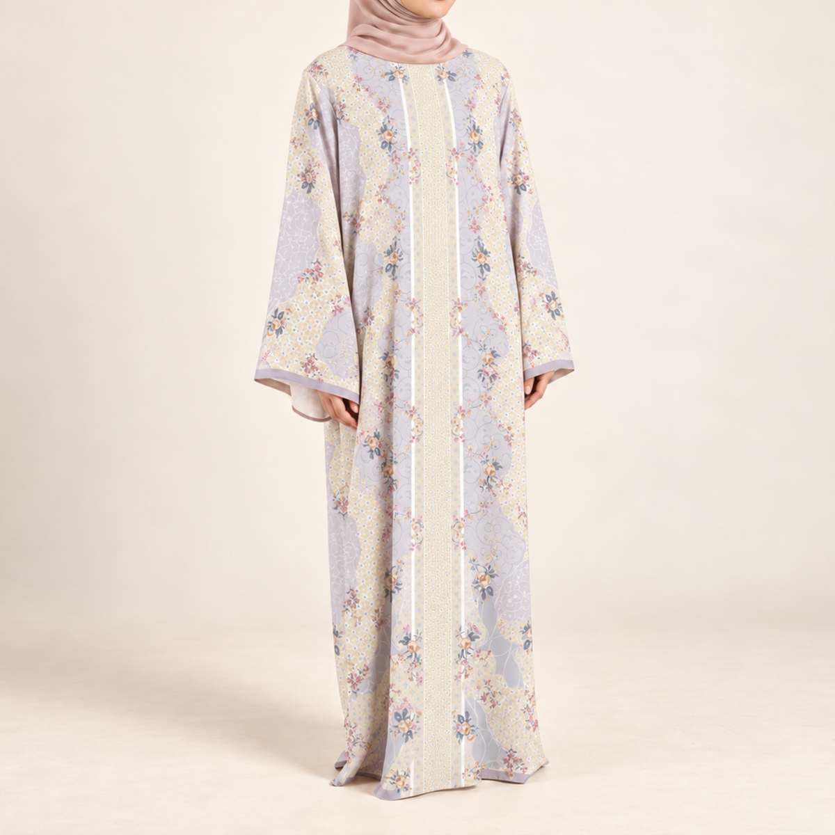 TAALIA KAFTAN IN WISTERIA (FREE SHAWL)