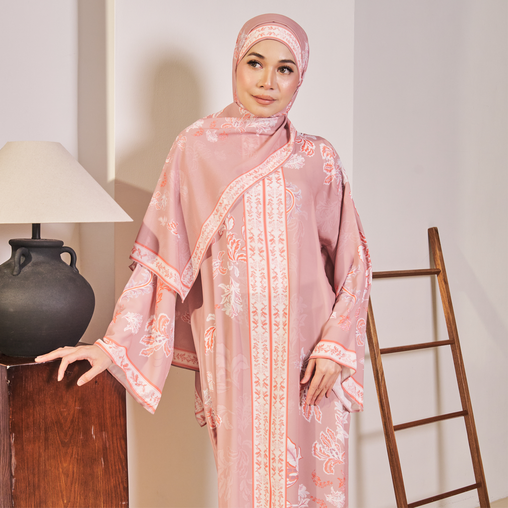 AULIA KAFTAN IN SUNSET (FREE SHAWL)