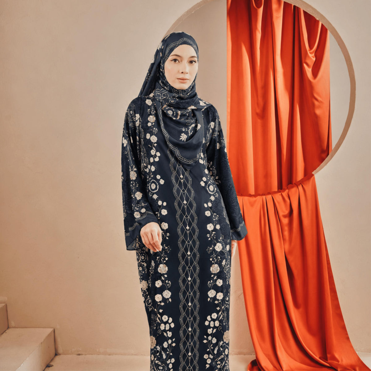 KAYLA KAFTAN IN OLD NAVY (FREE SHAWL)