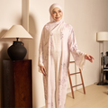 AULIA KAFTAN IN MISTY ROSE (FREE SHAWL)