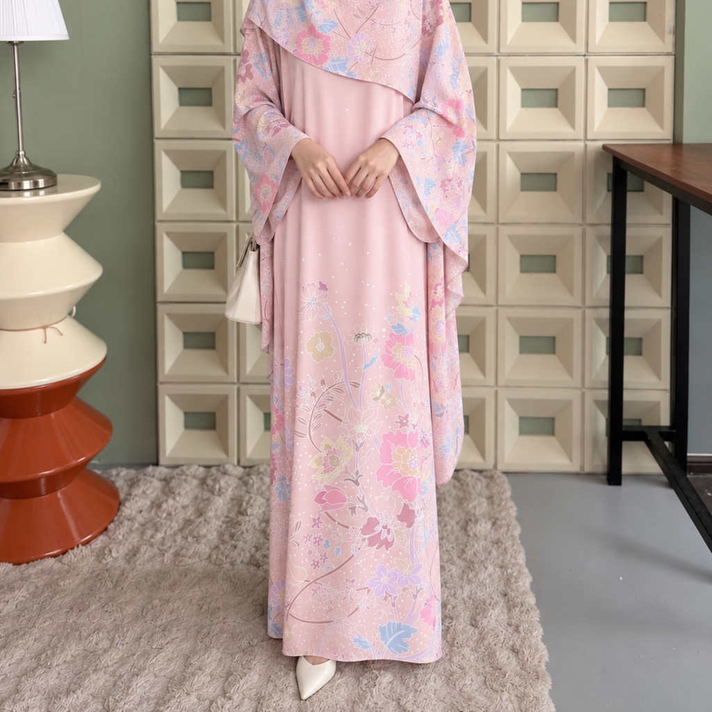 AMAYA LIGHT PEACH (FREE SHAWL)
