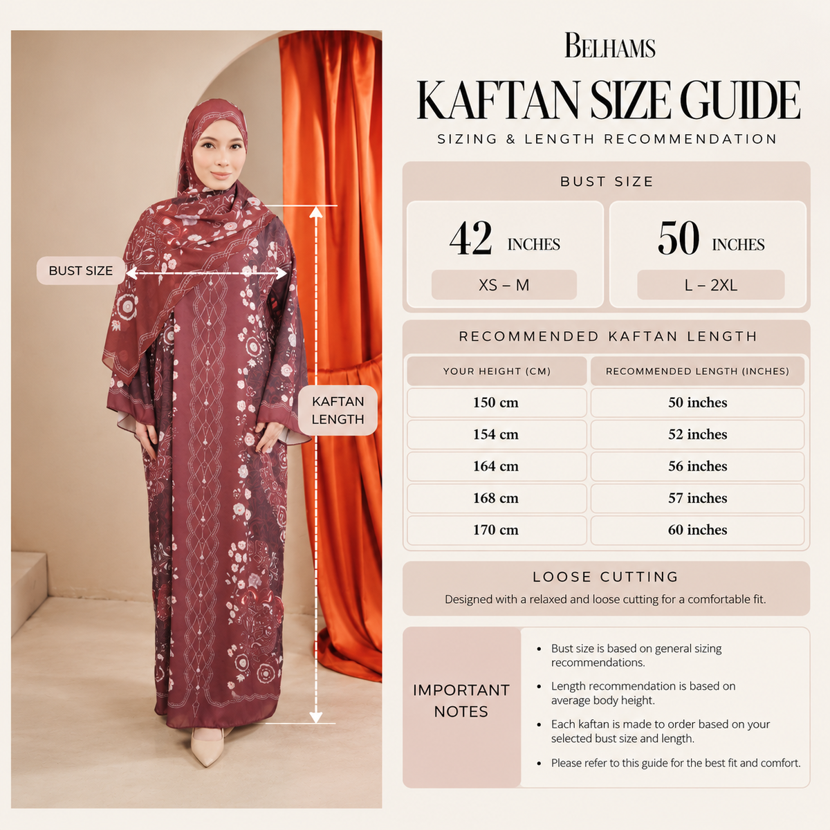 Juliette Ombré Kaftan – Misty Blue (FREE SHAWL) – BELHAMS