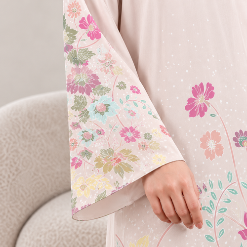 AMAYA KAFTAN IN BEIGE (FREE SHAWL)