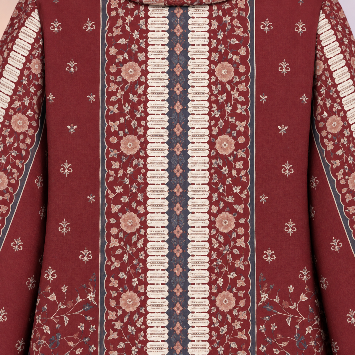 YUSRA KAFTAN IN WINE (FREE SHAWL)