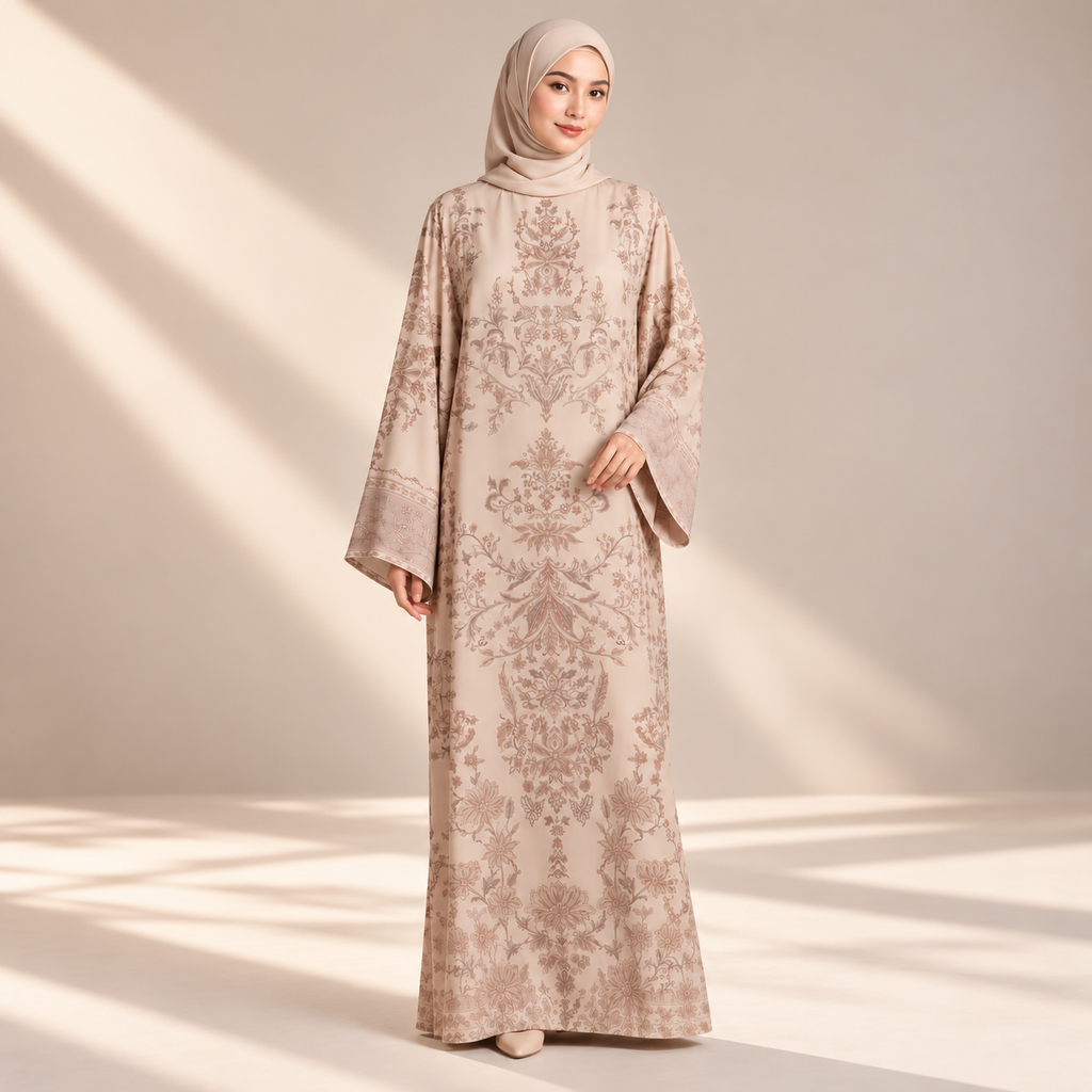 JULIETTE KAFTAN IN SAND (FREE SHAWL)