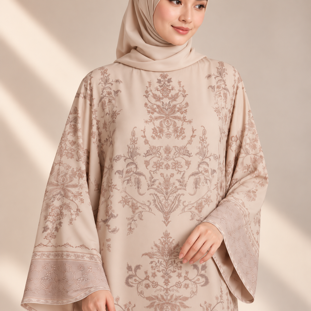 JULIETTE KAFTAN IN SAND (FREE SHAWL)