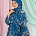 JULIETTE KAFTAN IN DARK BLUE (FREE SHAWL)