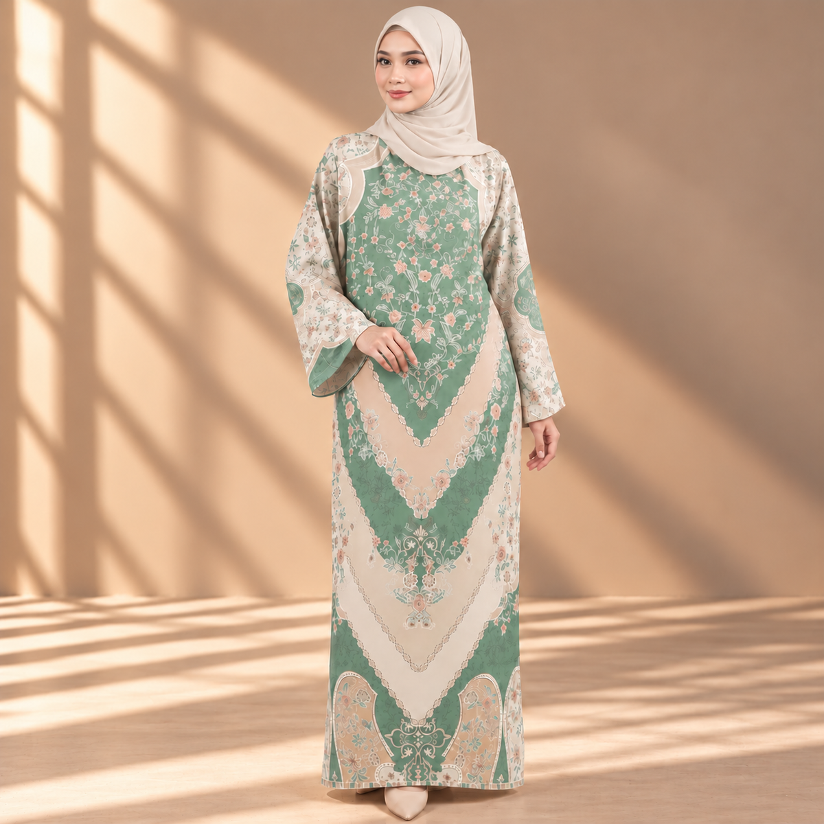 PUSPA KAFTAN IN FOREST (FREE SHAWL)