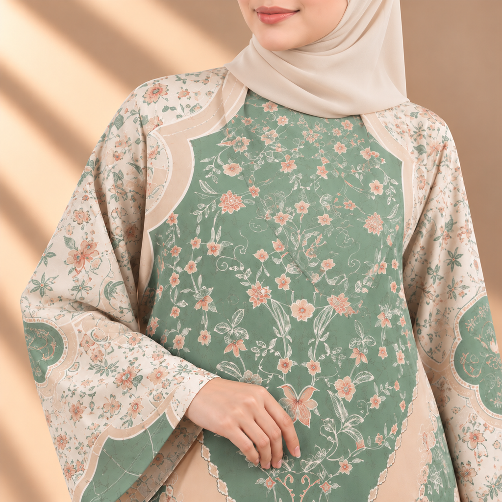 PUSPA KAFTAN IN FOREST (FREE SHAWL)