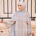 RAYANA KAFTAN IN BUTTERMILK (FREE SHAWL)