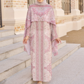 RAYANA KAFTAN IN ROSE (FREE SHAWL)
