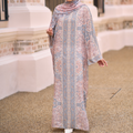 RAYANA KAFTAN IN ASH SAND (FREE SHAWL)