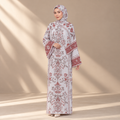JULIETTE KAFTAN IN BURNT BERRY (FREE SHAWL)