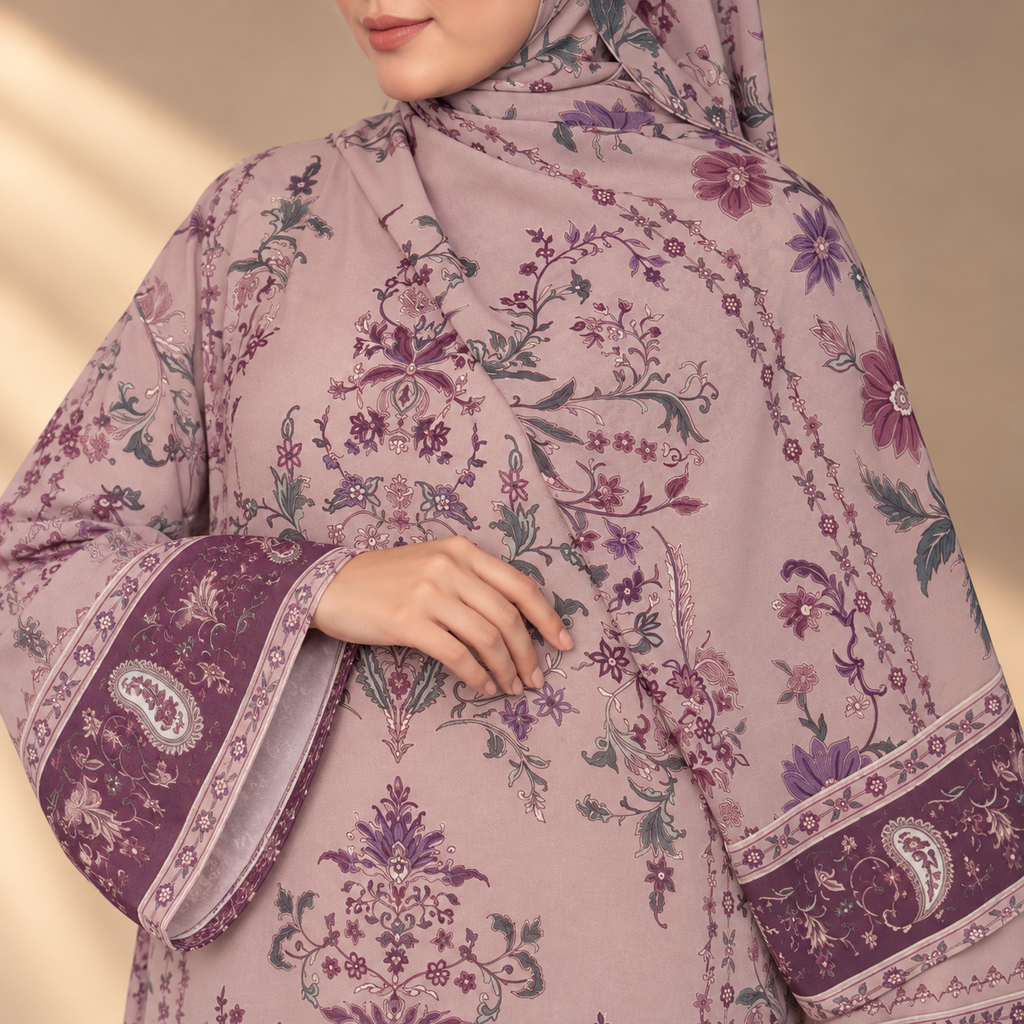 JULIETTE KAFTAN IN MOCHA (FREE SHAWL)