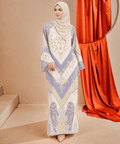 PUSPA KAFTAN IN PURPLE (FREE SHAWL)