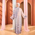 Juliette Ombré Kaftan – Periwinkle (FREE SHAWL)