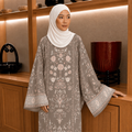 JULIETTE KAFTAN IN DARK BROWN (FREE SHAWL)