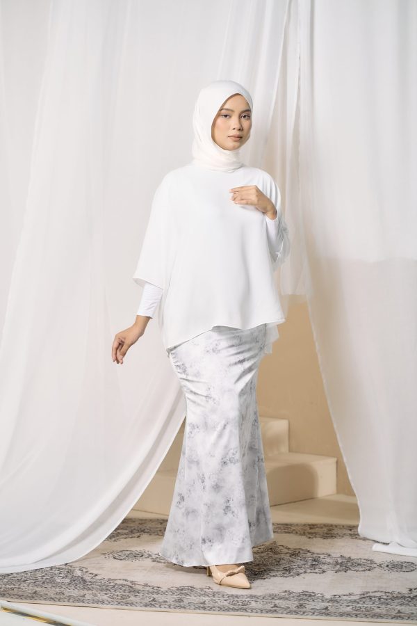 Maxi Satin Skirt in Diana Ash